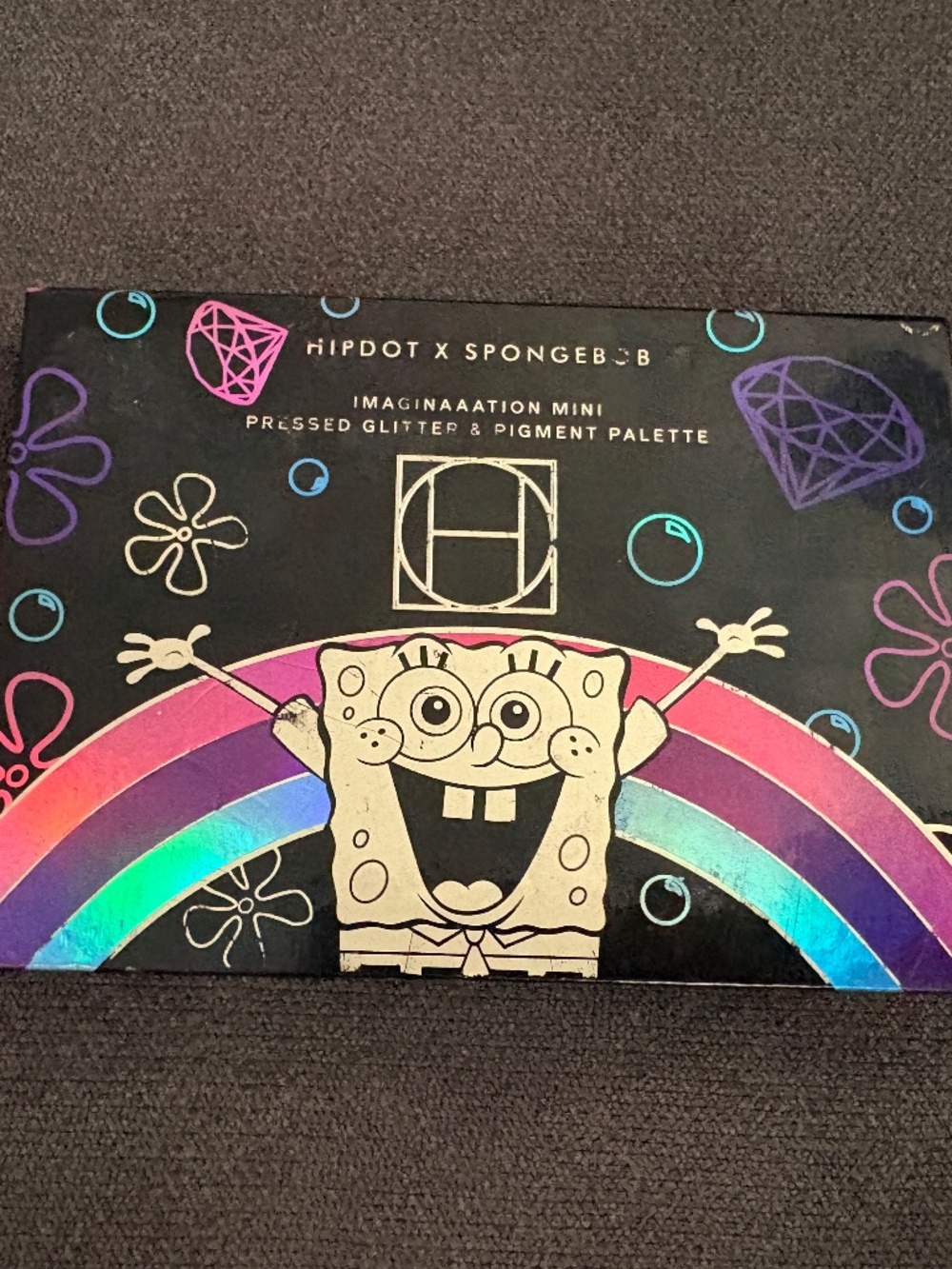 Hipdot x SpongeBob IMAGINAAATION MINI Pressed Glitter & Pigment Palette NEW